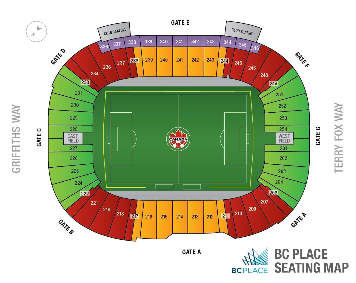 bc place stadium מפה