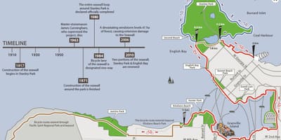 מפה של ונקובר seawall