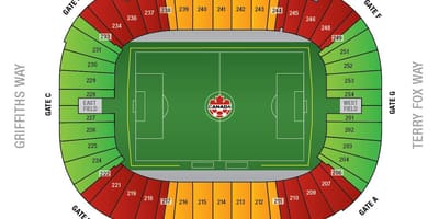 Bc place stadium מפה