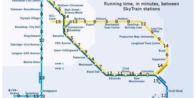 ונקובר תחנת הרכבת המפה
