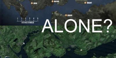מפה של האי ונקובר לבד
